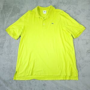 Lacoste Polo Shirt Mens Lime Green Size 3XL 8 Short Sleeve Preppy Golf